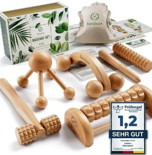 George Bucur Premium-Massageset aus Holz